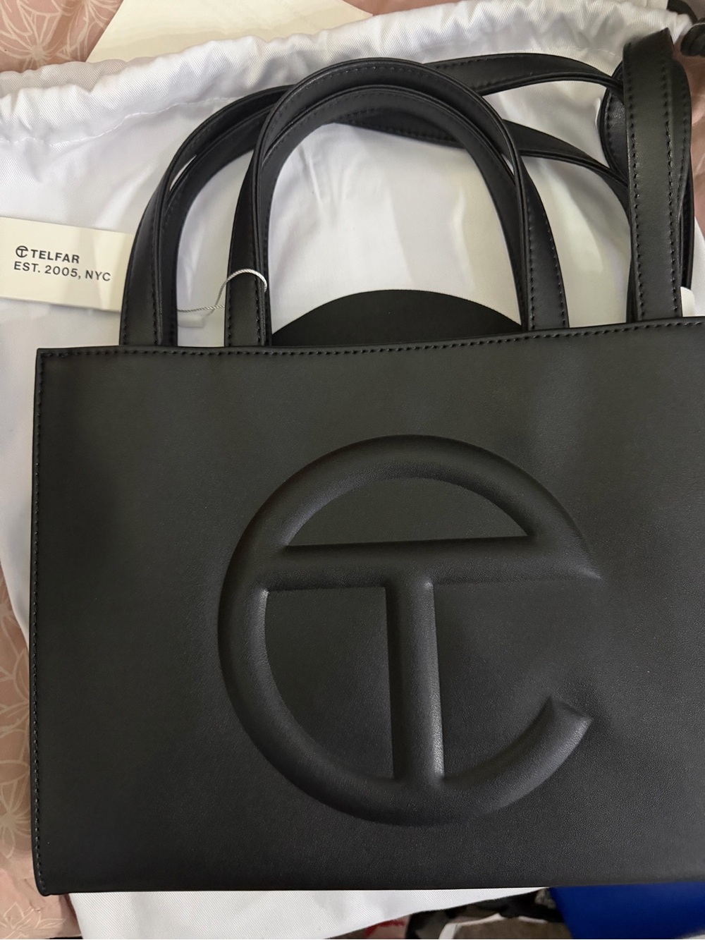 Telfar Black Smedium Bag